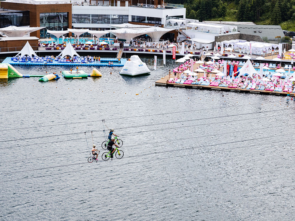 Bike Zip Буковель розваги для дорослих і дітей озеро Молодості