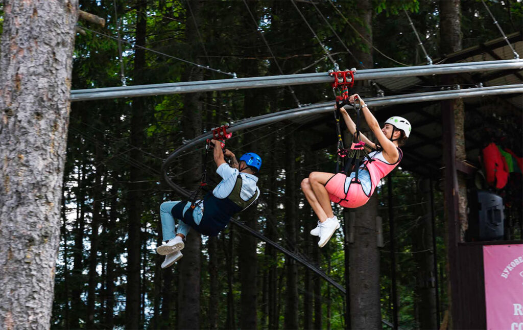 roller coaster zipline буковель